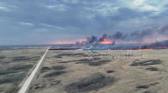 Grass FireNear St. Ambroise