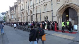 Oxford Students make their way home after Balliol College's Star Crossed Lovers May Ball