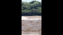 Man rescued after falling into river during race in Goya, Argentina