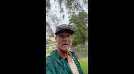 first big rain in Sarasota, Florida causes flooding in Pine Shores neighborhood with a clogged drain as the culprit