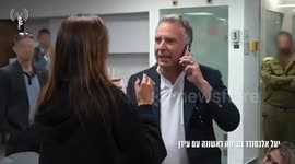 Israel: Footage shows mother of released Israeli-American soldier speaking with him by phone