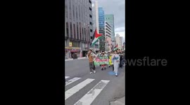 Japan: Japanese protestors took to the streets in Sendai to say no to war in Gaza