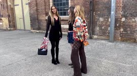 Isabel Lucas attends AFC Australian Fashion Week 2025, day 2, Sydney, Australia