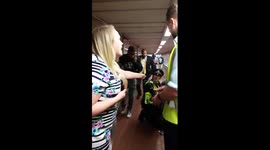 Young Black man being arrested in London Bridge