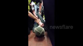 Officers arrest young man at London Bridge station
