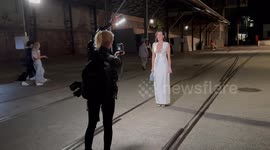 Model Sarah Stephens attends day 2 of Australian Fashion Week, Sydney, Australia