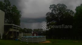 US: Powerful storm moves through Lincoln, AL
