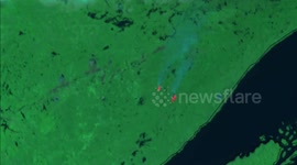 US: Fires In Northeast Minnesota Seen From Space As They Rapidly Spread