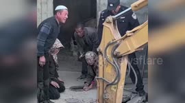 China: Firefighters Save Toddler Trapped In Dangerous Sewage Pit After 50-Minute Rescue