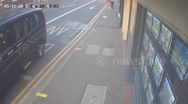 Topless yob on town centre rampage