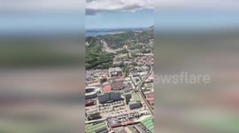 Italy: Helicopter Video Of Pozzuoli Rocked By Strong Earthquake In Campi Flegrei