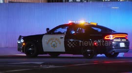 US, Los Angeles: West Carson Fatal Vehicle VS Pedestrian