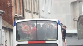 Whitstable Town FC open top bus parade through Whitstable town centre to celebrate the club winning the FA Vase trophy in 2025.