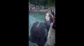 Texas State University tradition sees graduates jump into local river