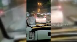 India: Car Driver Blocks Ambulance on BRTS Route in Surat, Gujarat