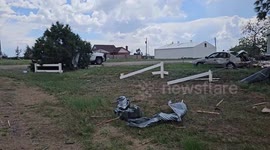 Tornado Near Watkins Colorado Leaves Trail Of Destruction And Power Outages