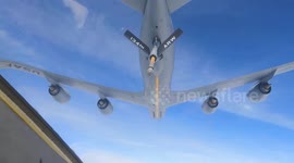US: Skybound Precision As 164th Airlift Wing Executes Air Refueling Mission