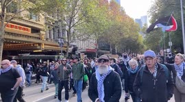 Australia: People protest in Melbourne to commemorate the Nakba