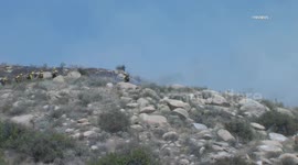 US, Los Angeles: Aguanga Rapid Spreading Brush Fire