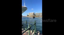 Sydney: Man Arrested After Allegedly Trying To Climb Onto Cruise Ship