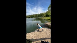 No experience, just magic when 4-year-old lands first fish on first cast