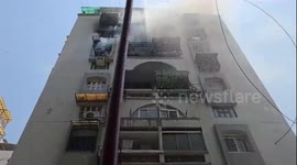 Blaze in Ahmedabad Tower Following AC and Gas Cylinder Explosions