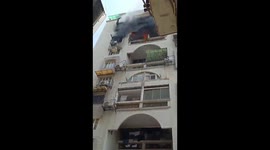 Blaze in Ahmedabad Tower Following AC and Gas Cylinder Explosions 2