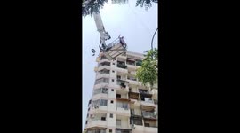 Blaze in Ahmedabad Tower Following AC and Gas Cylinder Explosions 3
