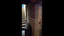 ghost,  100% ghost talks to me and stomps around while I start freaking out.  went to clean and caught this.