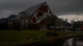 US: Damage Left by Tornado in Madison County, Alabama 3
