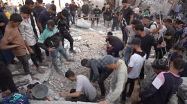 Over 50 dead or missing after Israeli airstrike levels home in northern Gaza