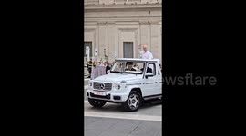Vatican City: Pope Leo XIV arrives for his first-ever general audience
