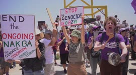 Israel: Anti-war Israelis stage protest near Gaza border in Sderot