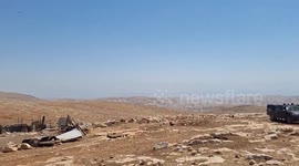 Footage shows the forced displacement of a community from the Jahalin Bedouin tribe