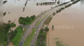 Australia: Floodwaters Swallow Pacific Highway As Roads Across New South Wales Shut Down