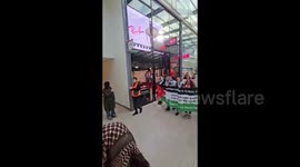 Netherlands: Demonstrators marched from Utrecht Central to Domplein, calling for sanctions on Israel