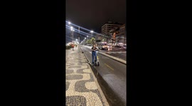 Woman's first scooter ride went off the rails