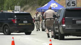 US, Los Angeles: Chino CHP Shoots One Person On 71 Freeway