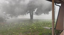 US: Gusty Winds, Hail Pound Southern Florida as Isolated Severe Storm Moves Through 2