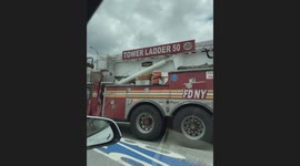 Severe vehicle fire on Whitestone Bridge NYFD extinguished the fire