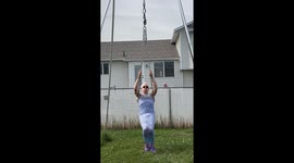 Man hilariously tests a mermaid tail… on an aerial