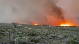 US: Massive Wildfire Forces Evacuations And Highway Closure In Mono County