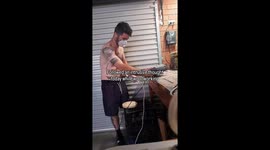 Man lets intrusive thoughts win as he puts head through woodwork - takes 20 mins to saw himself out