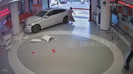 Woman crashes into community centre after mistakingly pressing accelerator