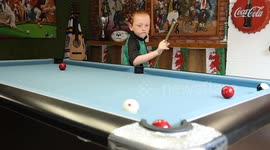 Meet the six-year-old pool wonderkid already competing against teenagers