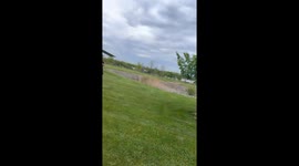 Wind Turbine Launches Football To The Sky