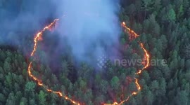 Rare circle of fire compared to Tolkien legend as rescuers battle blaze