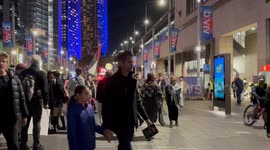 Palestine protesters gatecrash Vivid festival in Sydney, Australia