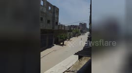 MOMENT - Israeli airstrike targets house in Gaza’s Jabalia refugee camp