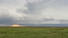 US: Storm roll into Palm Bay, FL